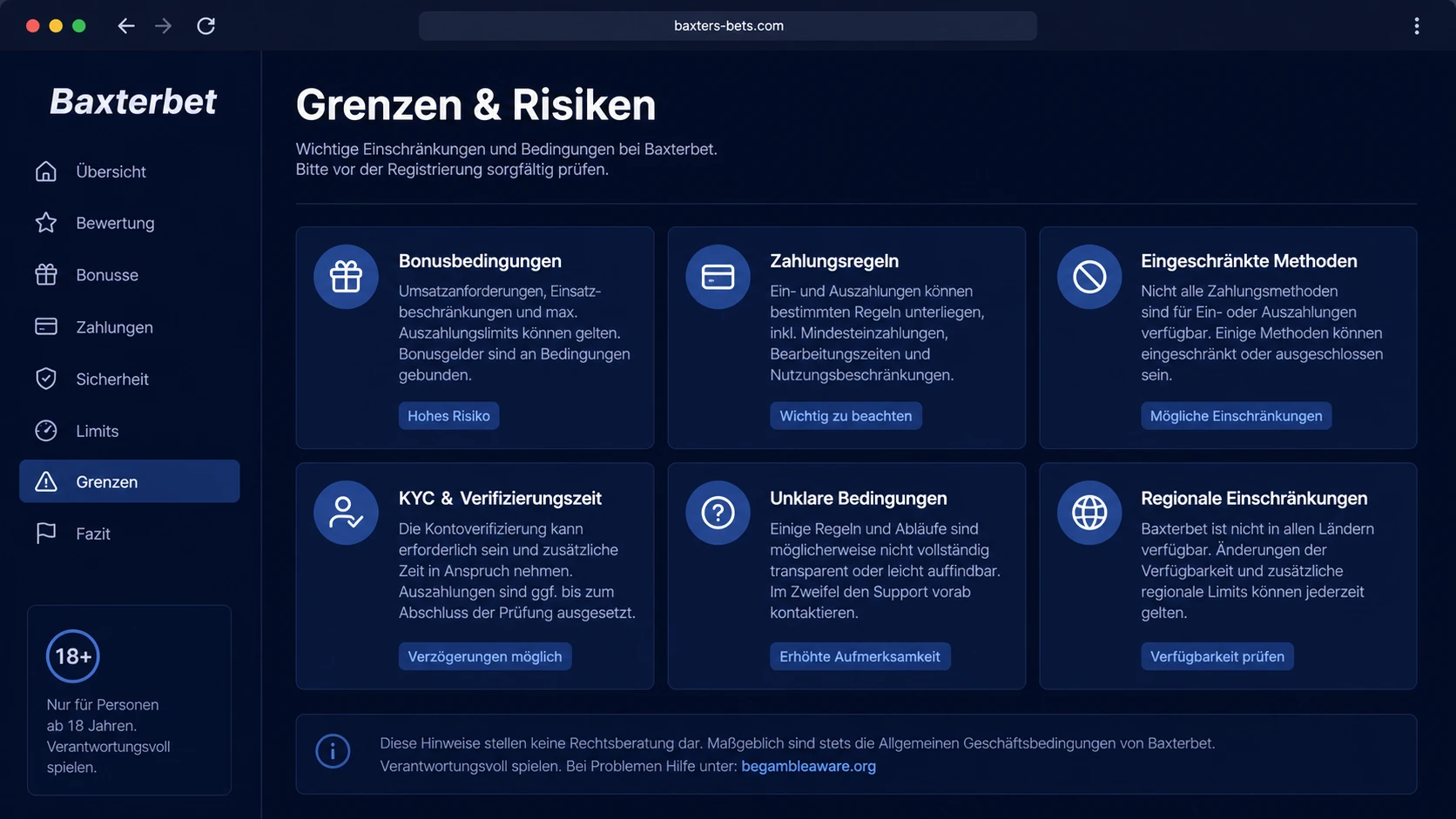 Mögliche Nachteile und Grenzen